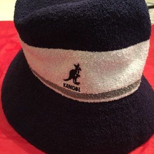 Kangol Hat Navy Blue/White Small Kangol Bermuda